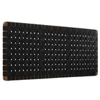 Tête de lit murale tissée en cuir végan Spartan double/grand lit/très grand lit