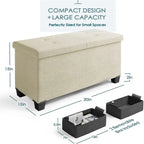 Banc de rangement ottoman