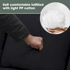 Canapé d'angle modulable réversible avec ottoman