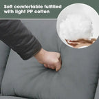 Canapé d'angle modulable réversible avec ottoman