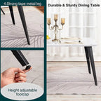 Table à manger rectangulaire de 160 cm, Plateau en bois, Pieds en métal noir, 4 à 6 places, Style industriel moderne