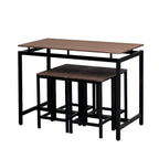 Ensemble table de bar et tabourets compacts 5 pièces moderne